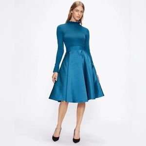 Ted Baker size 2 blue dress fit and flare. Like new!